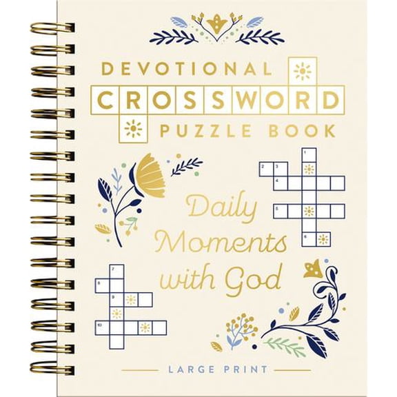 Daily Moments with God: Devotional Crossword Puzzle Book (36 Daily Devotions with Inspiring Activities to Enjoy God's Presence) The Perfect Gift for