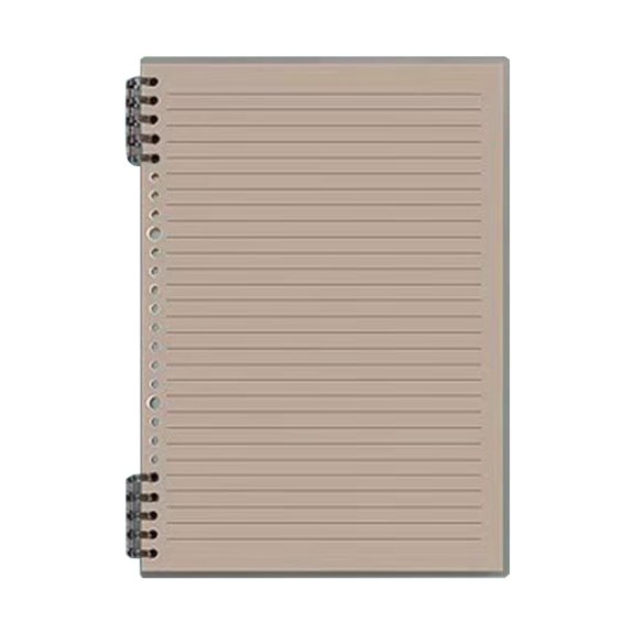 Daily Notebook for Work A5 Non Irritating Detachable Transparent High Coil Thickened 8.07x5.51In-120 Pages Loose Leaf Notebook