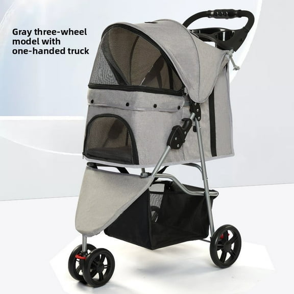 Daily Outdoor Pet Cart Foldable Pet Disability Cart Lightweight Cat Dog Push