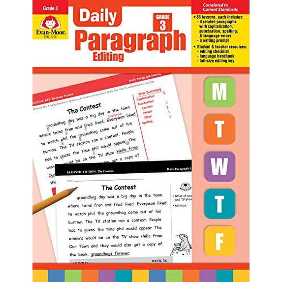 Pre-Owned Daily Paragraph Editing, Grade 3 Teacher Edition (Paperback) 1557999570 9781557999573