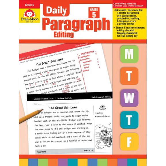 Pre-Owned Daily Paragraph Editing, Grade 5 Teacher Edition (Paperback) 1557999597 9781557999597