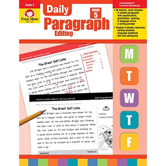 Pre-Owned Daily Paragraph Editing, Grade 5 Teacher Edition (Paperback) 1557999597 9781557999597