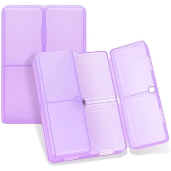 Daily Pill Organizer, 7 Compartments Portable Pill Case Travel Pill ...