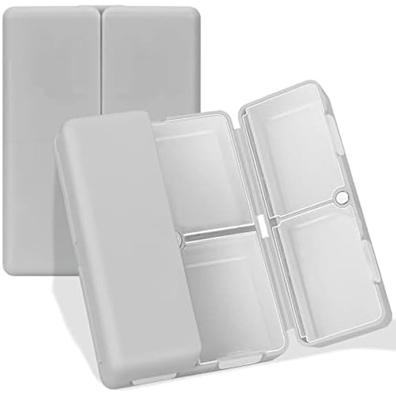 Daily Pill Organizer, 7 Compartments Portable Pill Case Travel Pill ...