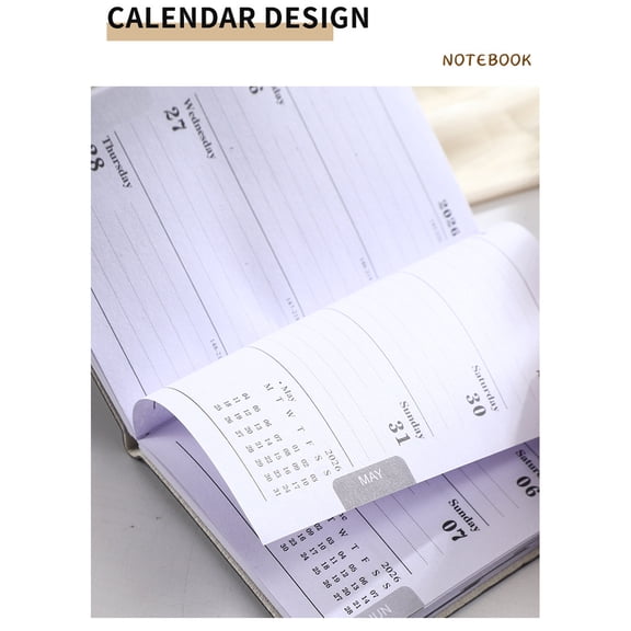 Daily Plan Travel Diary Notebook Organizer Planner for Office Home Writing