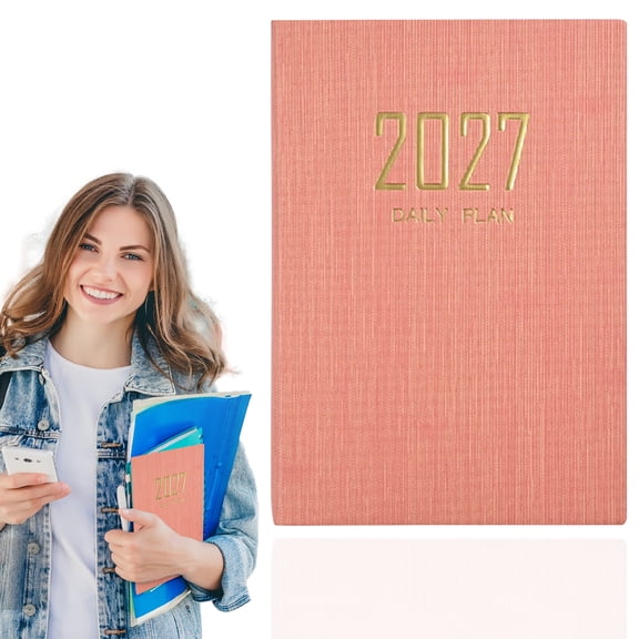 Daily Planner 2027 Portable Travel Diary Notebook for Trip Scheduling and Daily Note Taking