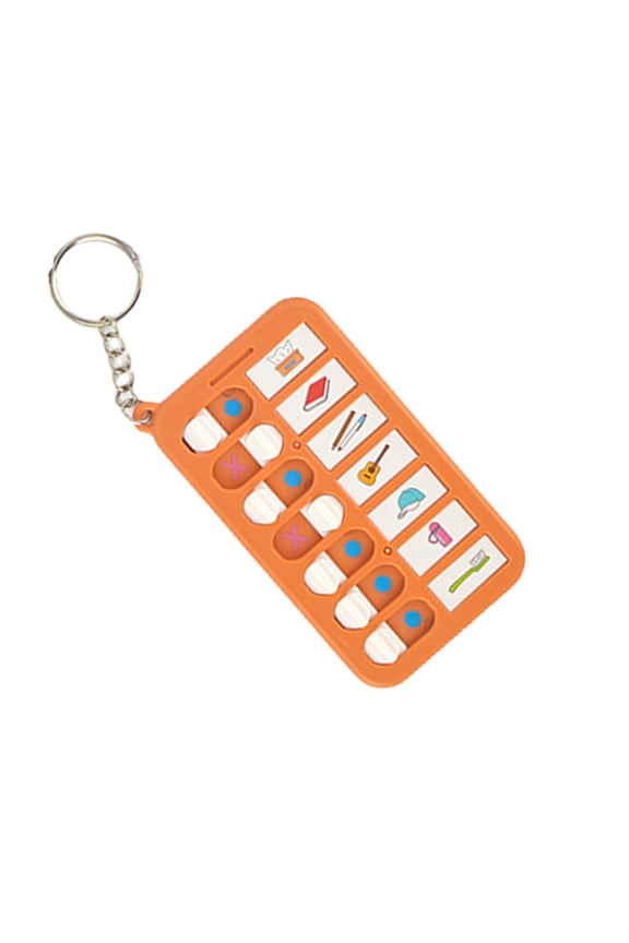 Daily Planner Board Key Rings Small Chore Chart Keychains Portable Daily Plan Board Keyrings Car Key Chain for Kids