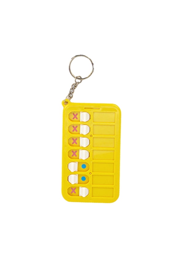 Daily Planner Board Keyrings Portable Chore Chart Keychains Car Key Rings Daily Schedule Task Board Keychains for Kids