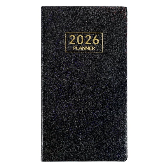 Daily Planner Ecohintz 2026 A6 Daily Plan Notebook - School Organizer & Travel Diary - Weekly & Daily Planning Pages - Compact Schedule Book, Pocket Diary, Black2