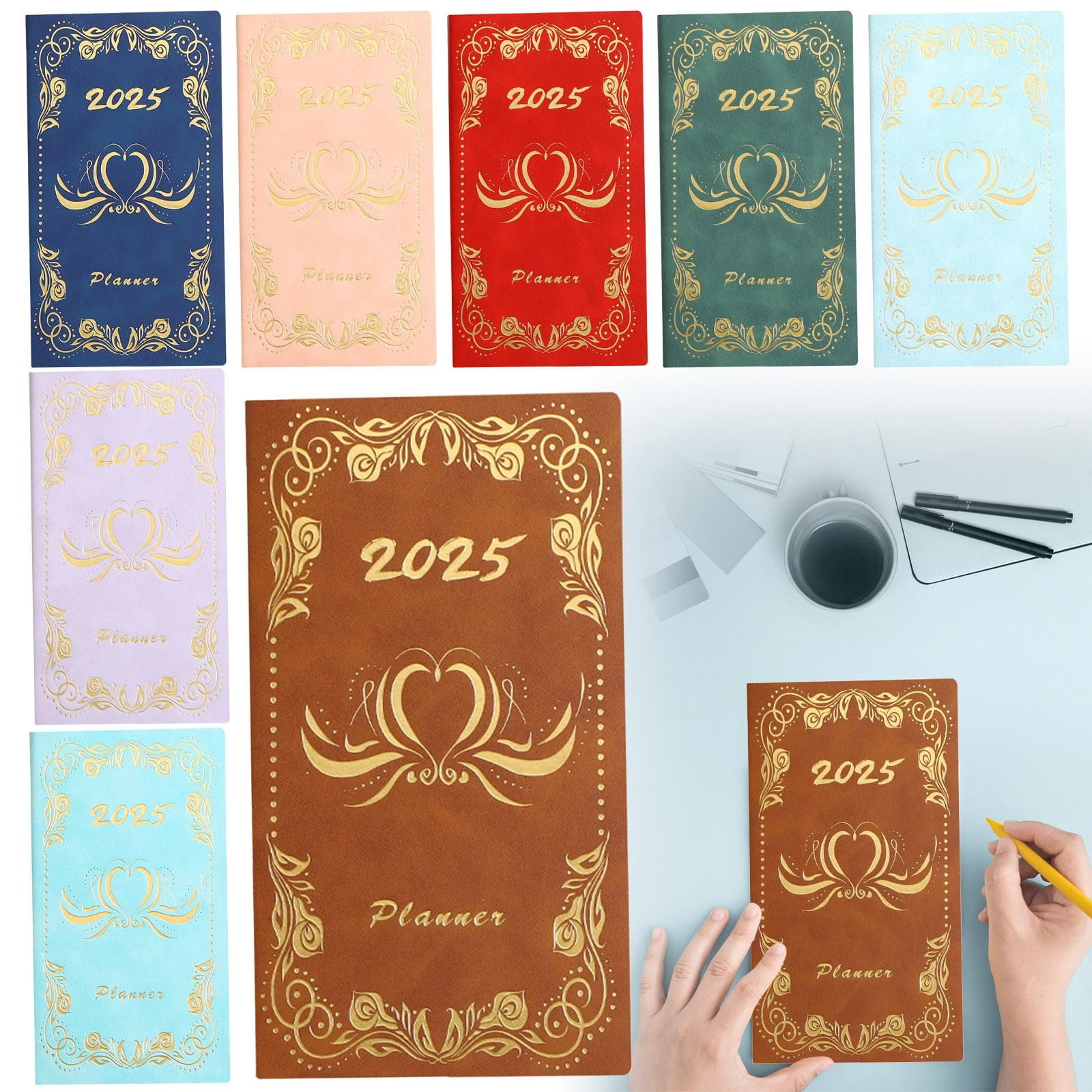 Daily Planner Leather Cover a Clearance! Tofficu 2025 Planner English