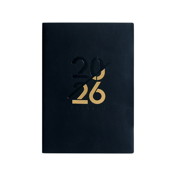 Daily Planner Notebook, Furenl Planning Journal, 2026-2027 Weekly Planner with 2 Columns – 18-Month Academic Calendar (Jul 25 - Dec 26), Pu Leather Hardcover with Monthly Tabs