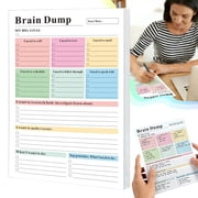 Daily Planner Notepad 50 Sheets, Brain Dump Planner Notepad, To Do List Notebook, Executive Function Task Organizer, Productivity Planner, Focus Planner for Work, School, Home