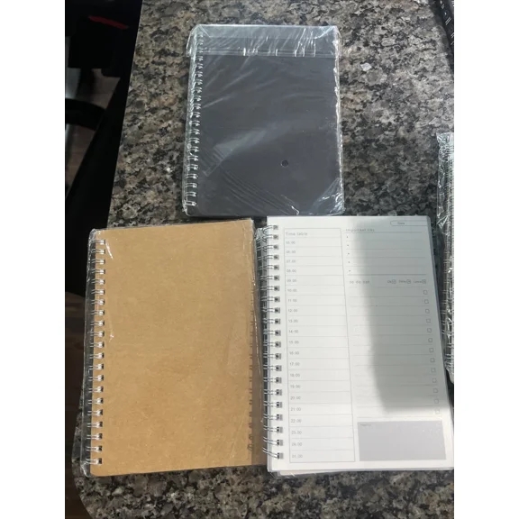 Daily Planner Undated Notebook Blank Hourly Schedules Appointment Planner
