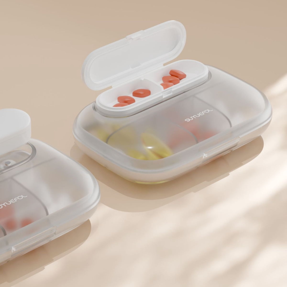 Daily Portable Mini Pill Box 3 Times a Day Medicine Organizer Portable Tablet Pill Vitamin Supplement Storage Case