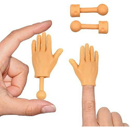 Daily Portable Tiny Hands (High Five Mini Pack) Left & Right Hand with Bonus Holding Sticks Included