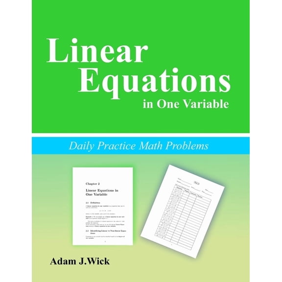 Daily Practice Math Problems: Linear Equations in One Variable, (Paperback)
