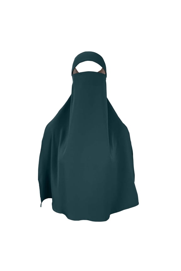 Daily Prayer Hijab Cap for Women, Muslim Stretchy Turban Full Cover Shawl Cap Full Neck Coverage Adjustable Chiffon Breathable Lightweight Soft