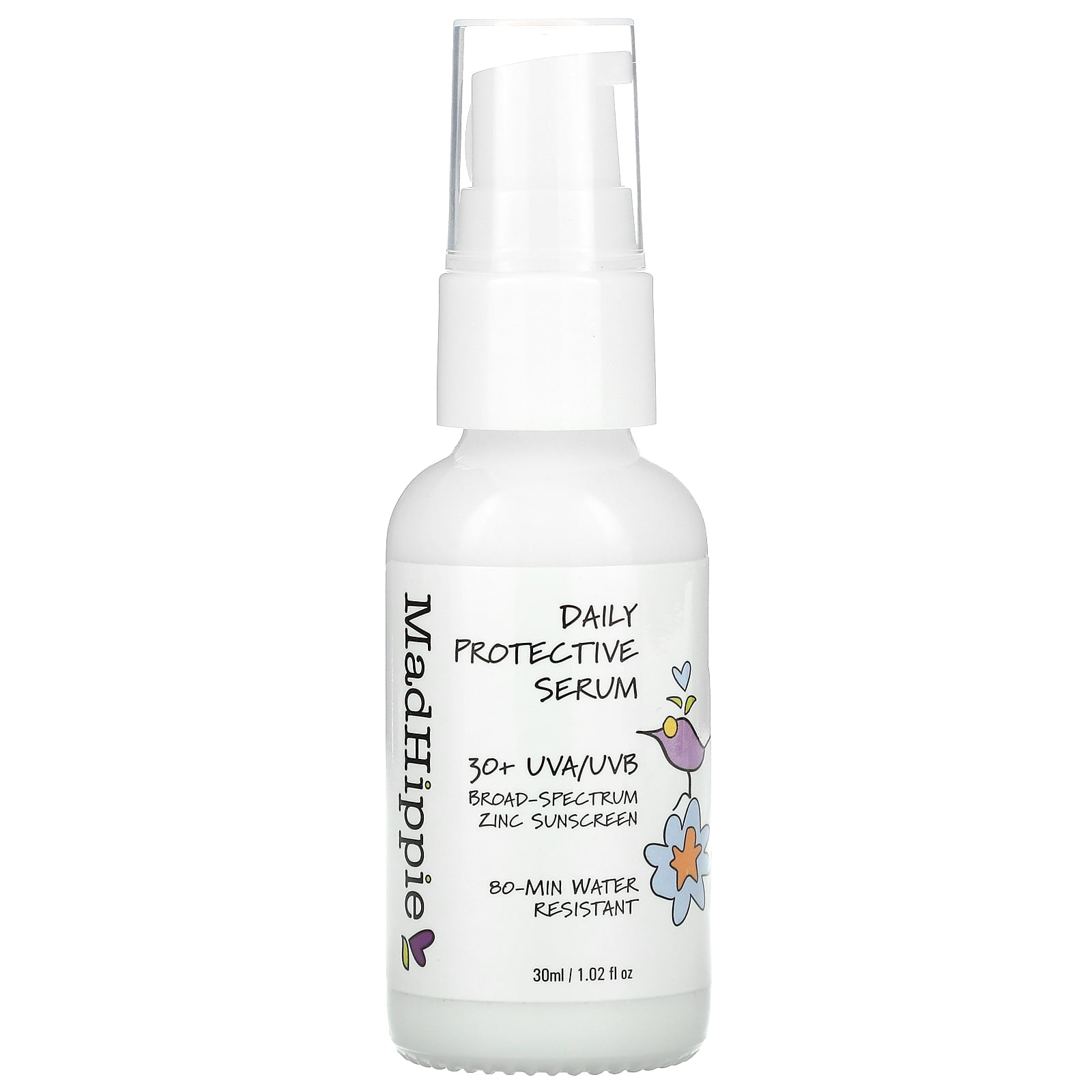 Daily Protective Serum, 30+, Fragrance Free, 1.02 fl oz (30 ml), Mad Hippie