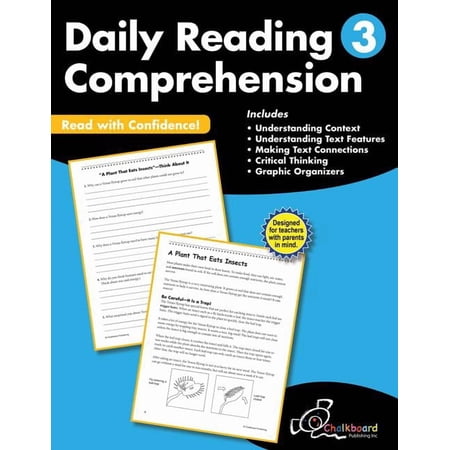 Chalkboard Publishing Workbooks Daily Reading Comprehension Grade 3, (Paperback)