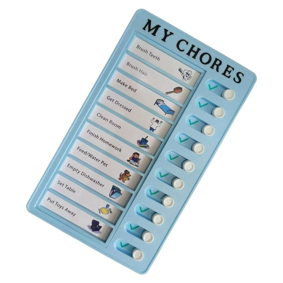 Daily Routine Chart Visual Schedule Board For Kids Toddler Time Management Board Reusable Daily Chore Checklist Board