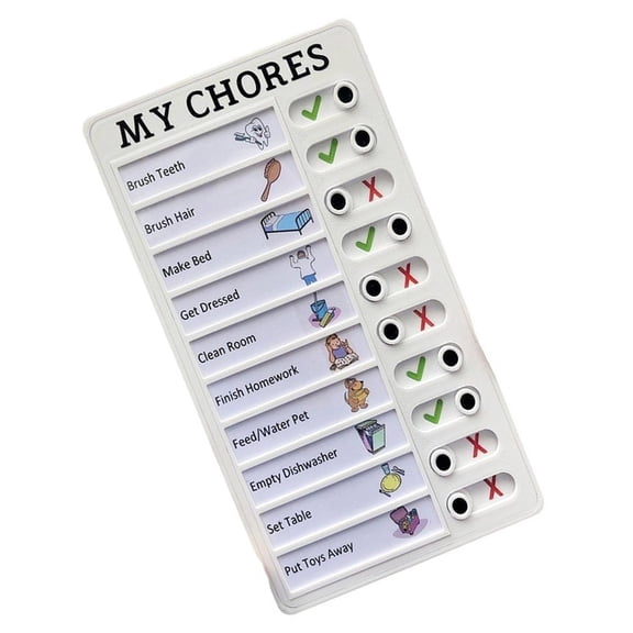 Daily Routine Chart Visual Schedule Board For Kids Toddler Time Management Board Reusable Daily Chore Checklist Board