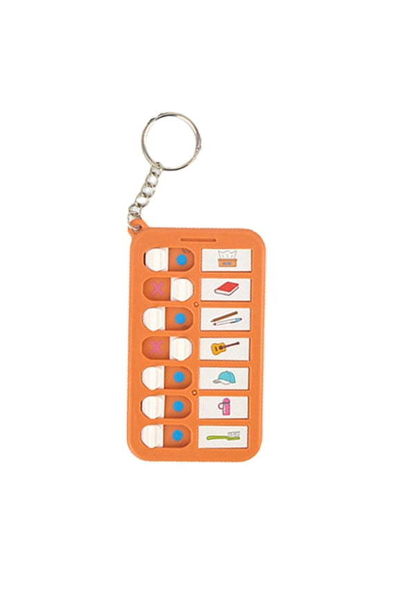 Daily Schedule Keyring Chore Chart Keychains Daily Plan Board Keychain for Bag