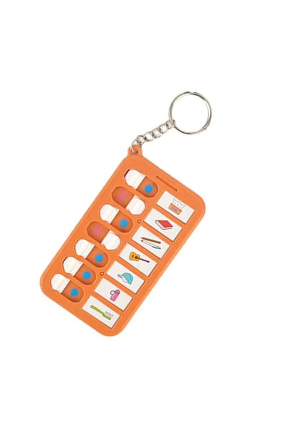 Daily Schedule Keyring Chore Chart Keychains Daily Plan Board Keychain for Bag