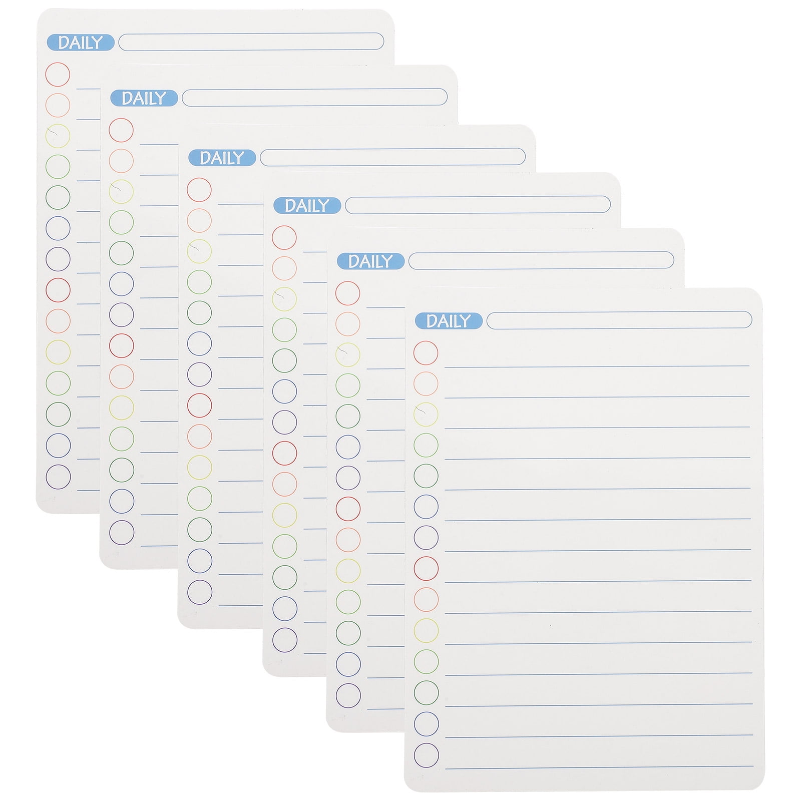 Daily Schedule Dry Erase List Board Calendar Whiteboard for Fridge Planning Work