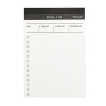 Daily Schedule Notepads 50 Sheets Unlined Checklist Notebook Small Writing Pad