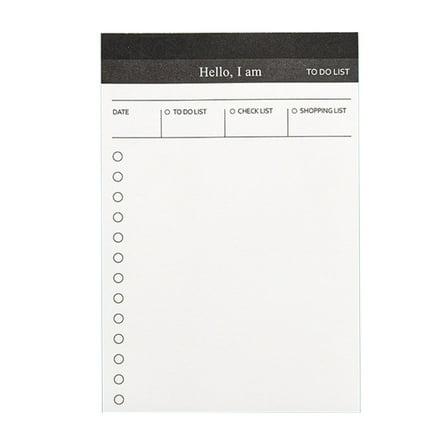 Daily Schedule Notepads 50 Sheets Unlined Checklist Notebook Small Writing Pad