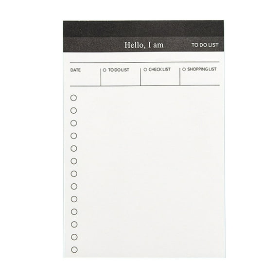 Daily Schedule Notepads 50 Sheets Unlined Checklist Notebook Small Writing Pad