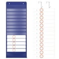 thumbnail image 1 of Daily Schedule Pocket Chart 14 Pockets Kids Scheduling Pocket Chart with 18 Reusable Erasable Cards Space Saving Classroom Hanging Pocket Chart for Classroom Office Home Preschool, 1 of 11