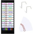thumbnail image 1 of Daily Schedule Pocket Chart Black Schedule Pocket Chart for Classroom Schedule Pockets Charts Classroom Schedule Cards 13+1 Pockets with 18 Double Sided Reusable Card for Classroom Home Office 13, 1 of 9