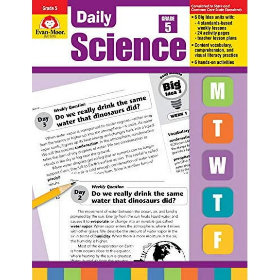 Pre-Owned Daily Science, Grade 5 Teacher Edition, by Evan-Moor Educational Publishers, (Paperback), Education, English