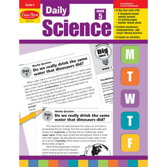 Pre-Owned Daily Science, Grade 5 Teacher Edition, by Evan-Moor Educational Publishers, (Paperback), Education, English
