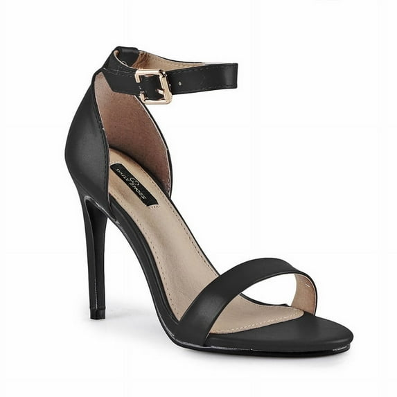 Daily Shoes Women's Single Sole Women's High Heel Sandals in Black