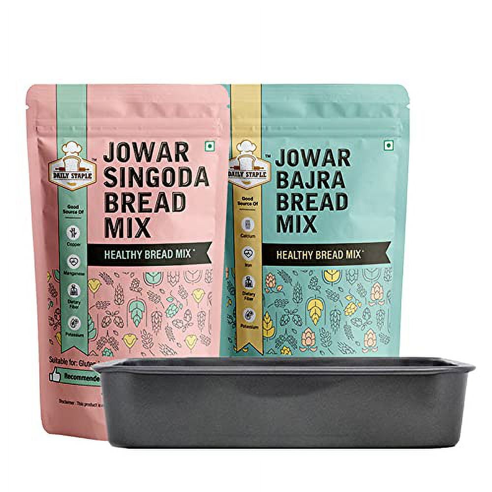 Daily Staple Jowar Bajra Singoda Healthy Bread Mix Ready To Eat Morning