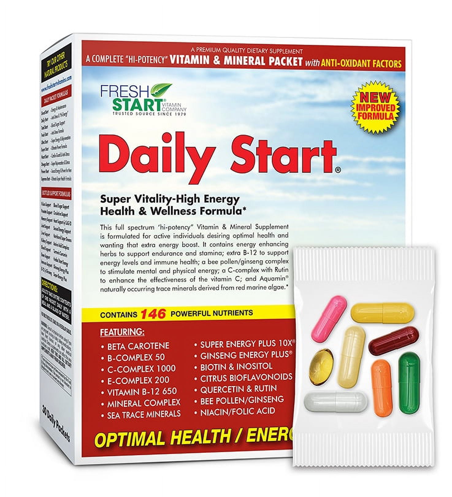 Active Multivitamin Plus - Complete Daily Vitamin Pack, Daily Start ...