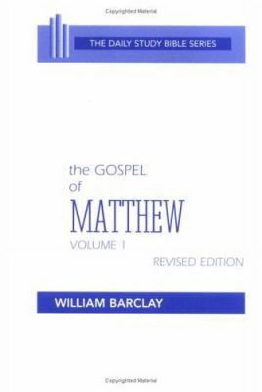 Pre-Owned The Gospel of Matthew, Daily Study Bible Ser. 0001 by William Barclay Paperback, Textbooks, English