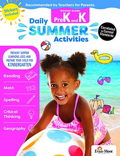 Pre-Owned Daily Summer Activities: Between Prek and Kindergarten, Prek ...