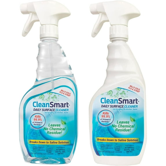 Daily Surface Cleaner and Pet-Safe Disinfectant, Kills 99.9% of Viruses, Bacteria, 23 ounce Bottle (Pack of 2)