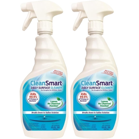 Daily Surface and Pet-Safe Disinfectant, Kills 99.9% of Viruses, Bacteria, 23 ounce Bottle (Pack of 2)