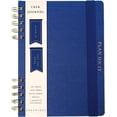 thumbnail image 1 of Daily Task Journal by Graphique Luxe Collection, Cobalt Blue Fabric-Wrapped Hardcover Spiral Notebook, 192 Pages, Gold Foil Embossed, Magnetic Bookmarks, Planner for Writing & Priorities - 6” x 8”, 1 of 7