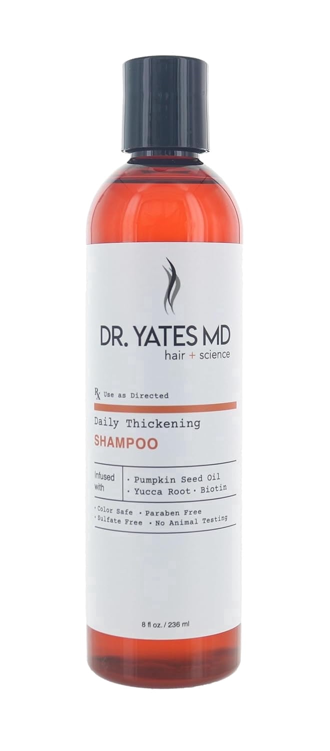 Dr. Yates MD - Daily Thickening Shampoo, Adds Volume and Supports Prevention of Hair Loss, For Men and Women (8 Fl Oz)