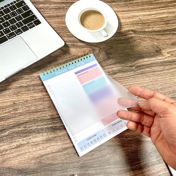 Daily To Do List Notepad - Task Organizer & Planner Notebook for Productivity, Undated with 60 Sheets, Ideal for School and Office