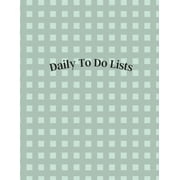 Daily To Do Lists Starter Book Black, Paperback