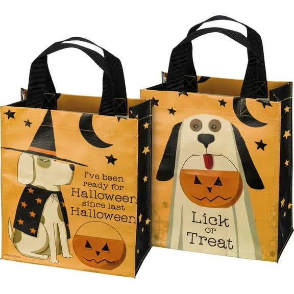 TheBrowsery Halloween Reusable Tote with Nylon Straps