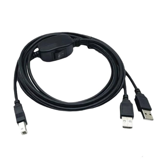 Daily USB Printer Sharing Cable for Printer Access, Button Control Cord ...