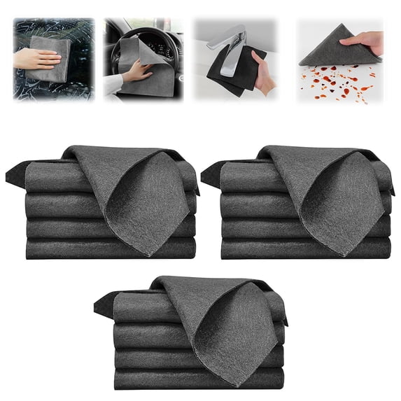Daily Use Household Cloth Farmhouse Kitchen Towels for Washing Dishes Kitchen Drying Towels Multi-Purpose Cleaning Cloth Household Cleaning Cloth 11.8x11.8 Inch (12Pcs)