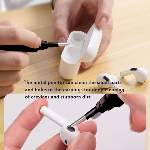 Daily Use Scrubber Cleaner Kit Earbuds Cleaning Kit For Pro 1 2 3 Multi Function Cleaning Tool With Brush For Wireless Earphones Bluetooth Headphones Camera And IPhone